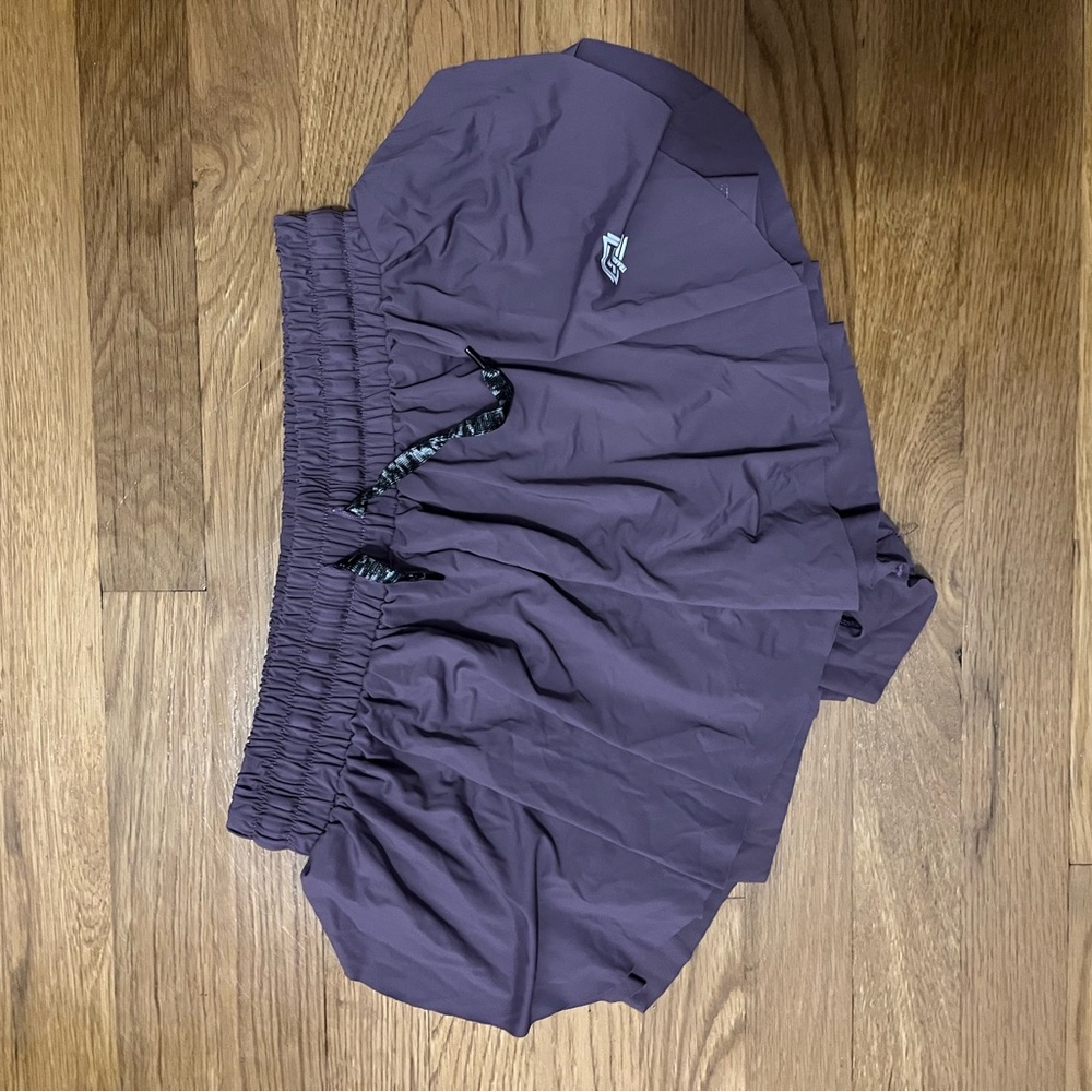 Purple Athletic Skirt with Logo